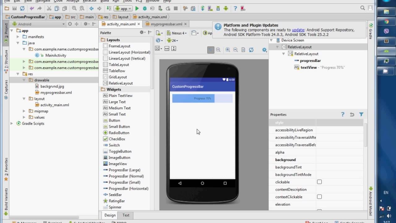 Android Tutorial: Customize a Progress Bar