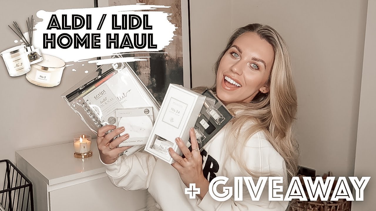 HUGE ALDI HOMEWARE HAUL & MIDDLE OF LIDL | + GIVEAWAY | NEW IN CANDLES, CLEANING & MORE MARCH 2020
