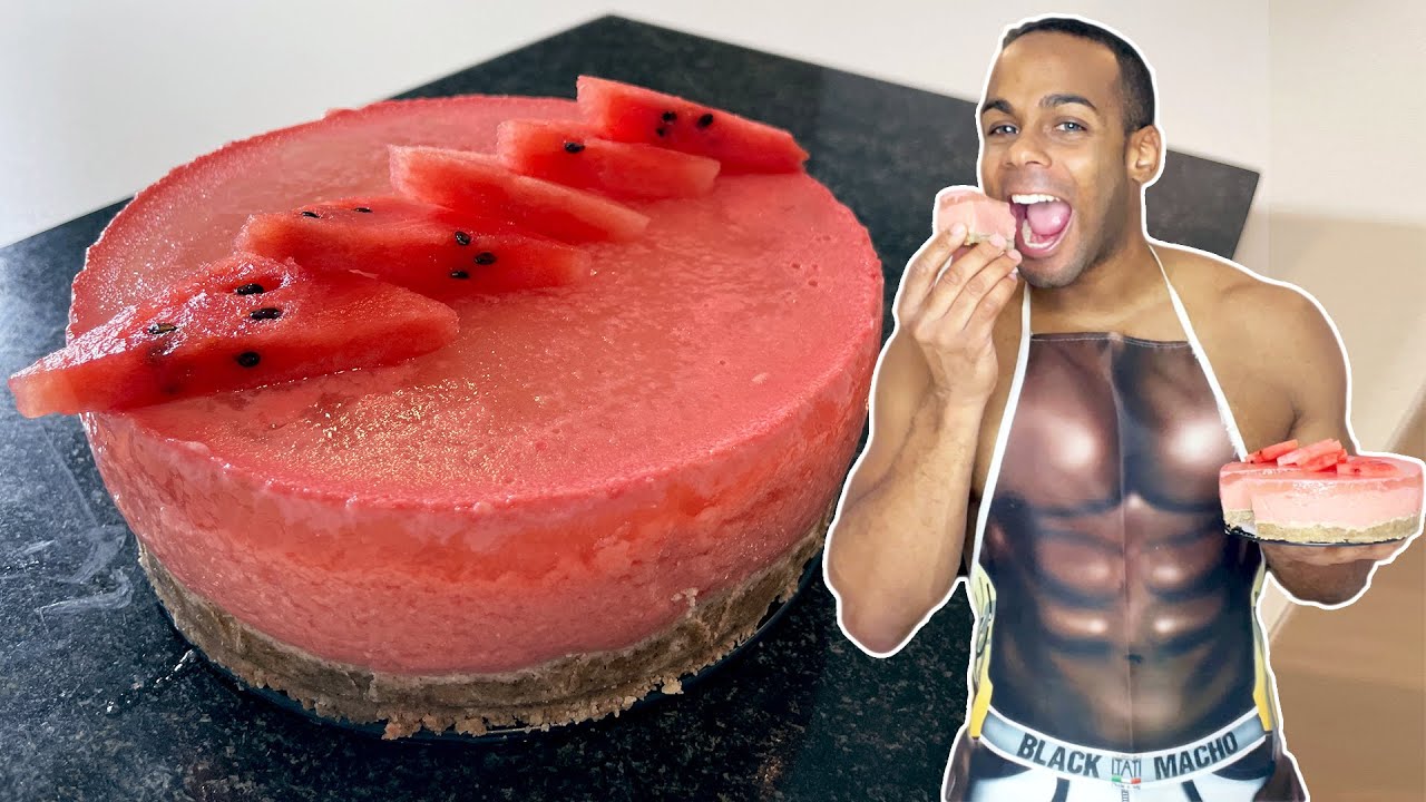 🍉 Tarta de Sandía SALUDABLE 🍰 SIN HORNO, Fácil y Refrescante