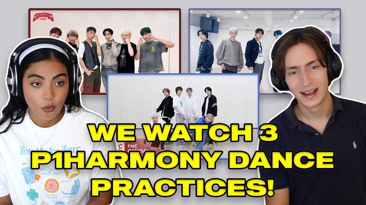 We React to 3 P1Harmony Dance Practices!  | SIREN, JUMP & SAD SONG | Music Producer Couple Reaction