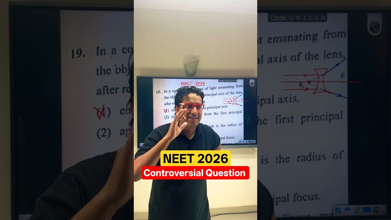 NEET 2026 Controversial Question by Saleem Sir😱 #pw #neet