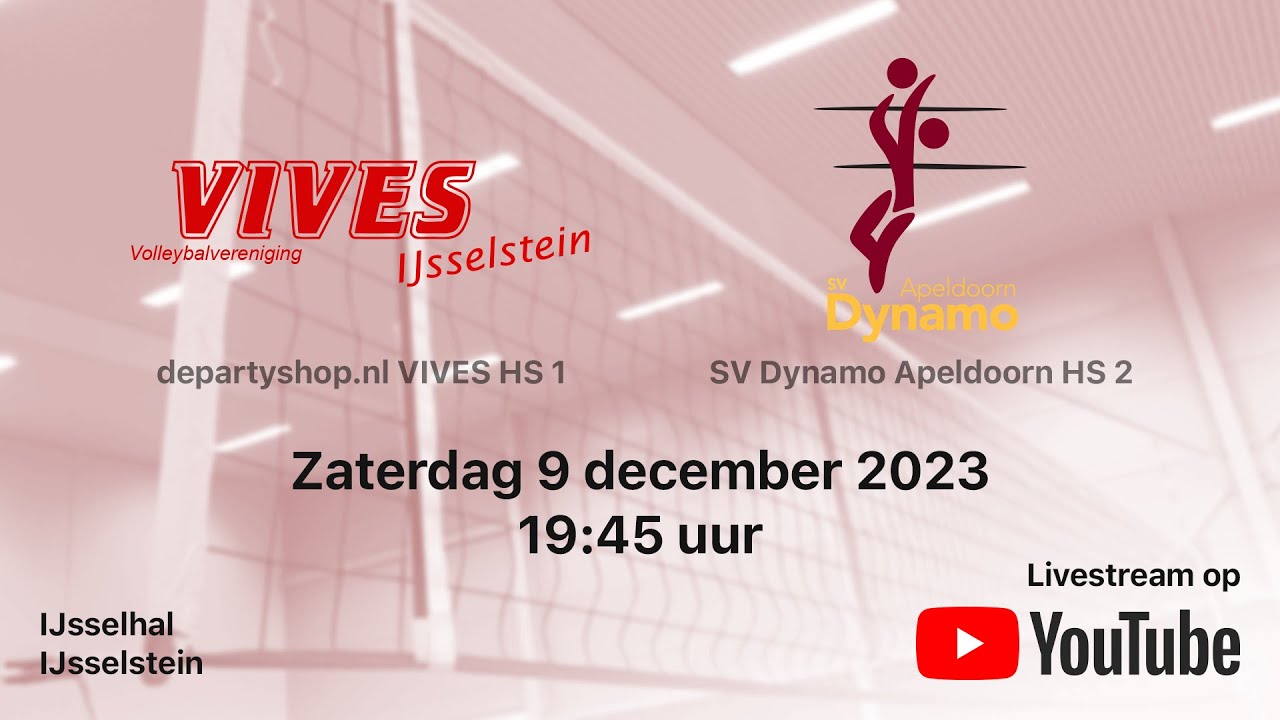 VIVES HS 1 vs. SV Dynamo Apeldoorn HS 2, Topdivisie Heren A Volleybal