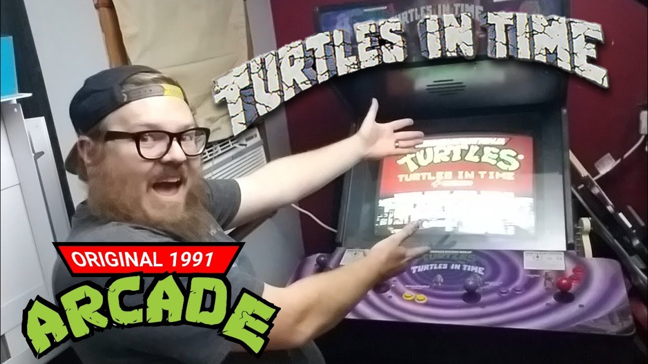 My ORIGINAL 1991 Teenage Mutant Ninja Turtles TURTLES IN TIME Arcade Cabinet!