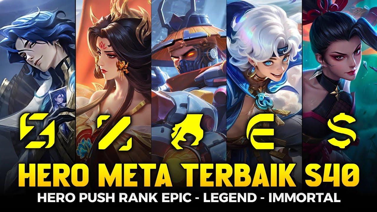 15 BEST SOLO RANK META HEROES IN SEASON 40 OF MOBILE LEGENDS! The Strongest Auto Immortal Rank Pu...