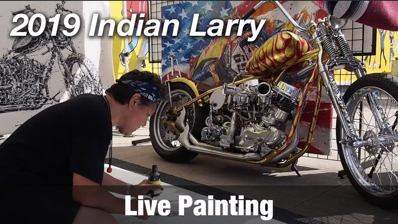 Motorcycle Art Part 88 / 2019 Indian Larry Grease Monkey Block Party