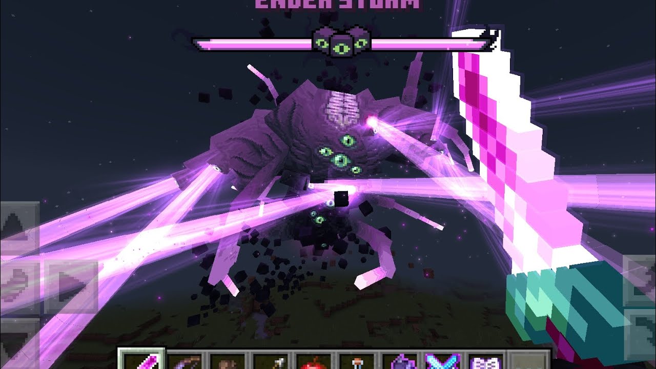 Ender Storm BOSS mod in Minecraft PE