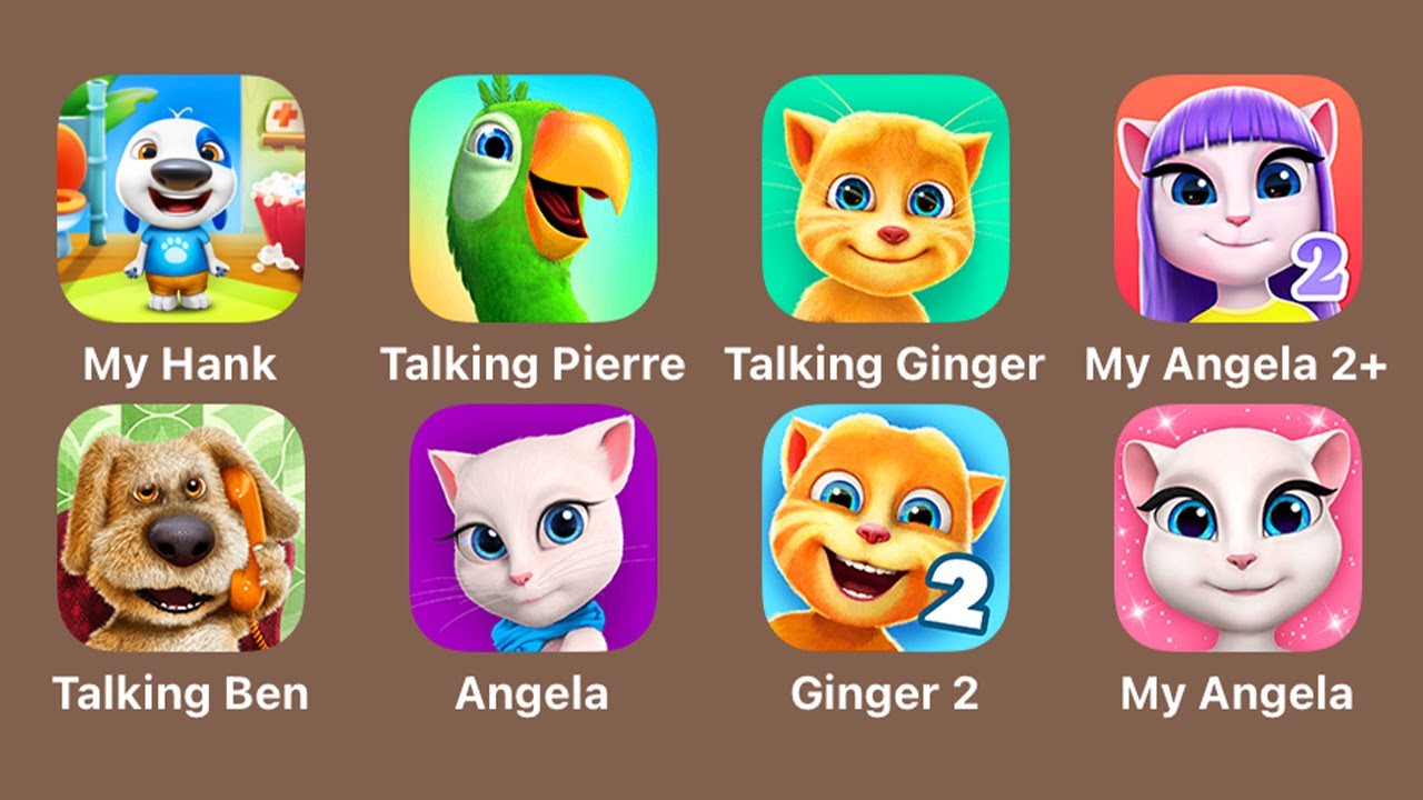 My Talking Hank Islands - Talking Pierre - Talking Ginger - My Talking Angela 2+ - Talking Ben