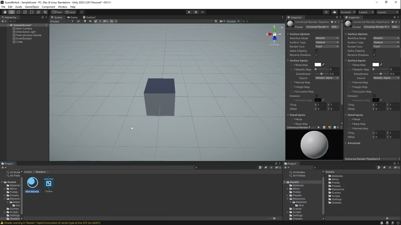 How to make outline (Unity URP)
