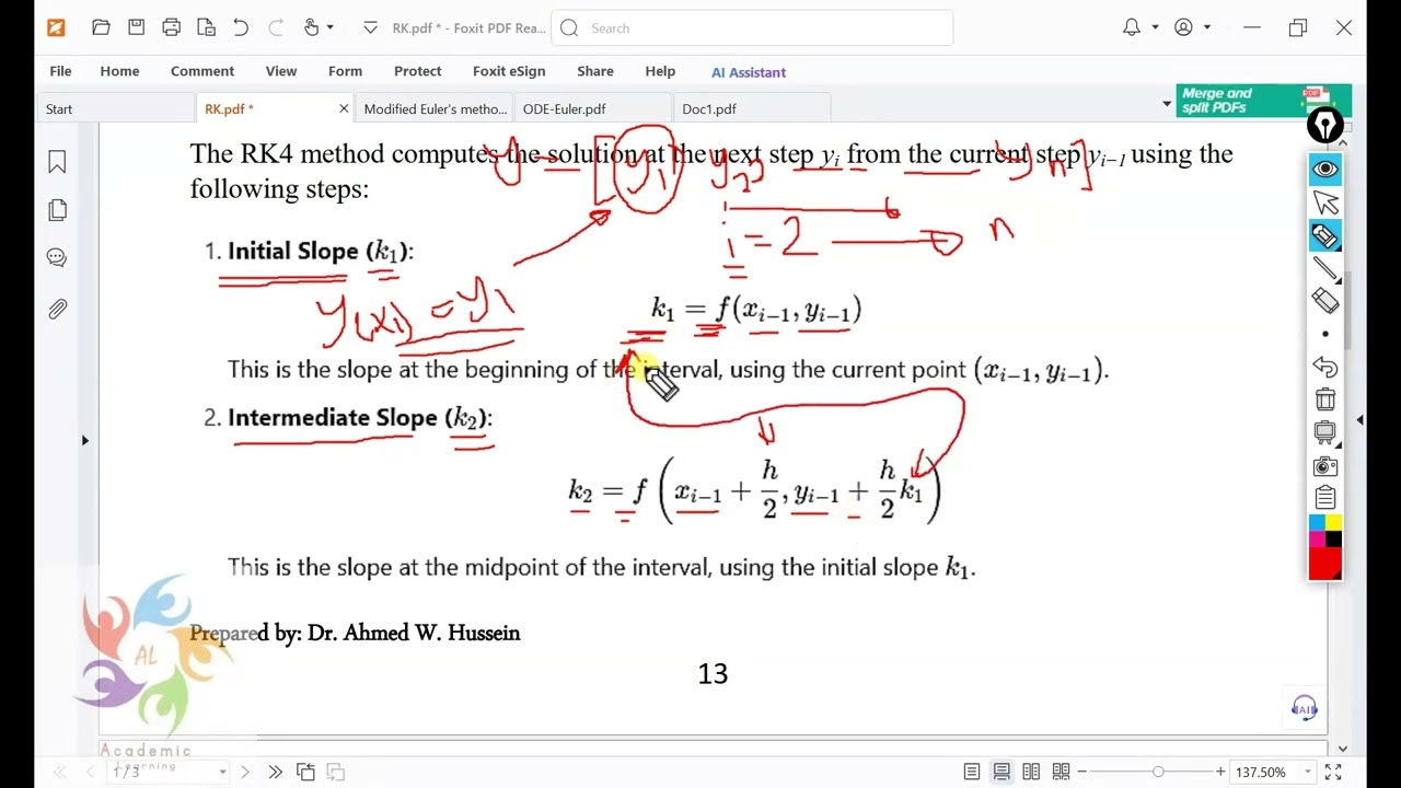 ماتلاب: حل المعادلات التفاضلية باستخدام طريقة رانج - كوتا  Runge-Kutta Method