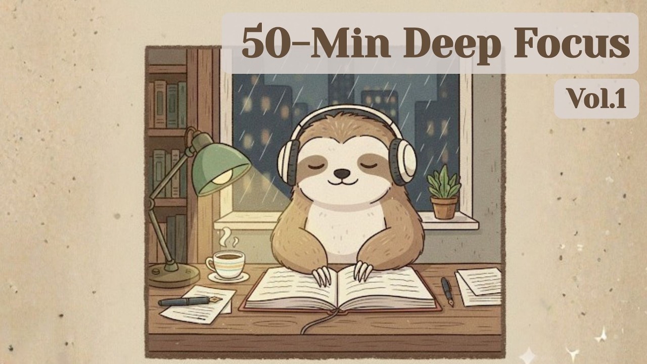 Vol. 1 | Rainy Night Study: 50-Min Deep Focus (Neo Soul Mix)