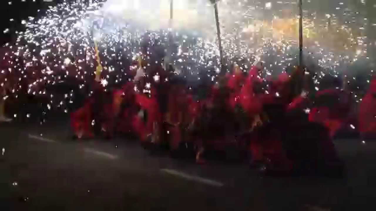 Diables de Ripollet i Diables de Can Sant Joan a la Revetlla de Sant Joan 2015 a Montcada