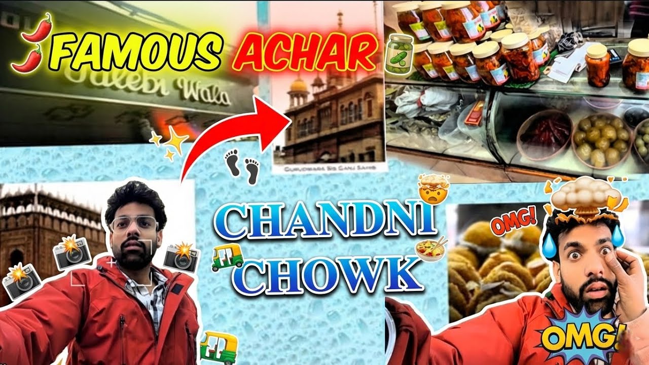 CHADNI CHOWK KA FAMOUS अचार 🎉 || Pachranga Pickles Shocking Flavors Delhi Street Food || NIAMI VLOG 