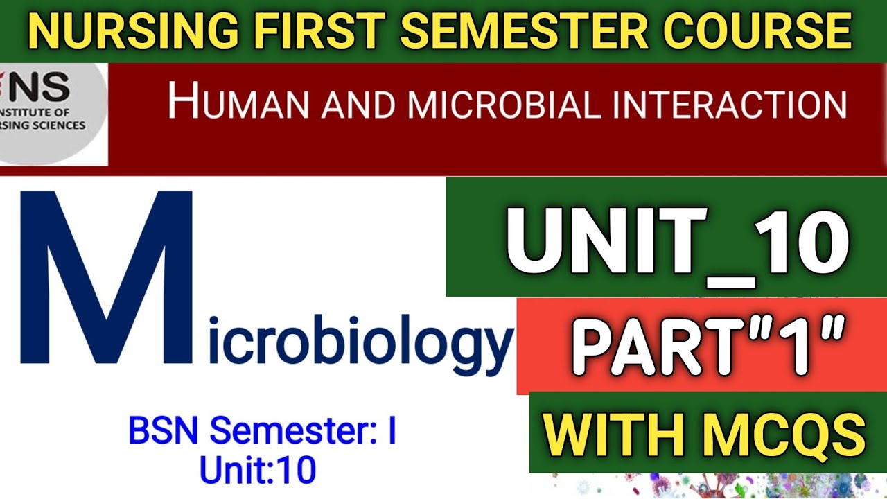 Human and microbial interaction. microbiology unit 10 in nursing. kmu microbiology slides in bsn