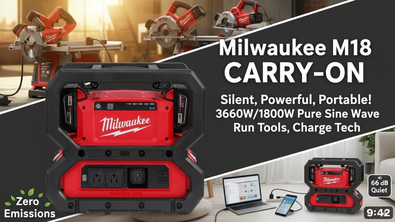 New Milwaukee Tool: M18 Carry-on With Zero Emissions Battery