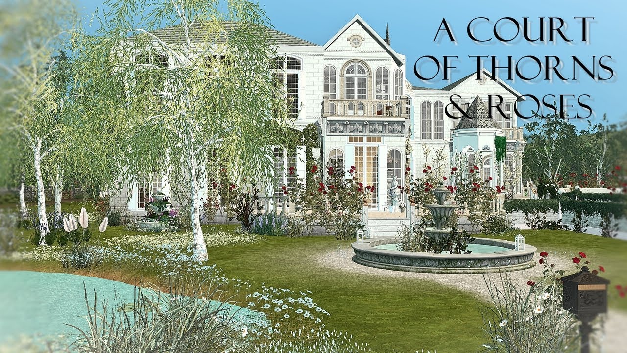 A Court of Thorns & Roses 🌹🪽- The Sims 4 Stop Motion Build - The Spring Court - Tamlin's Manor