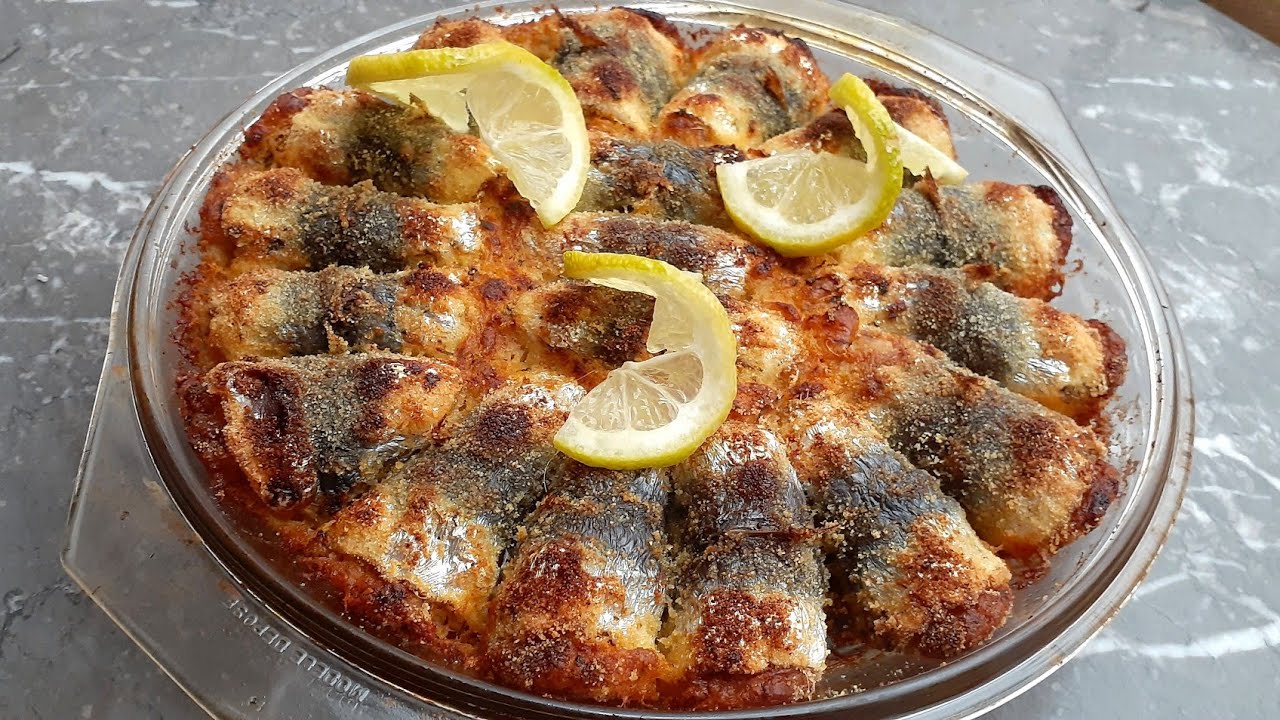 سمك السردين بهاد الطريقة أكيد غدي تجربيه وتعاوديه بدون قلي معمر بحشوة رائعة ولذيذة متشبعوش منو 😍