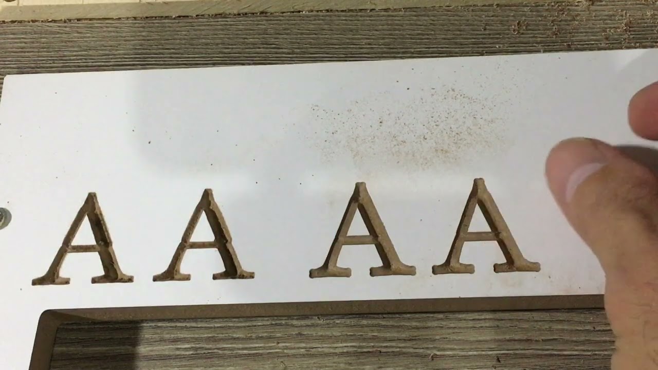 Realizando alguns testes fresa vbit 60 90 graus cnc router