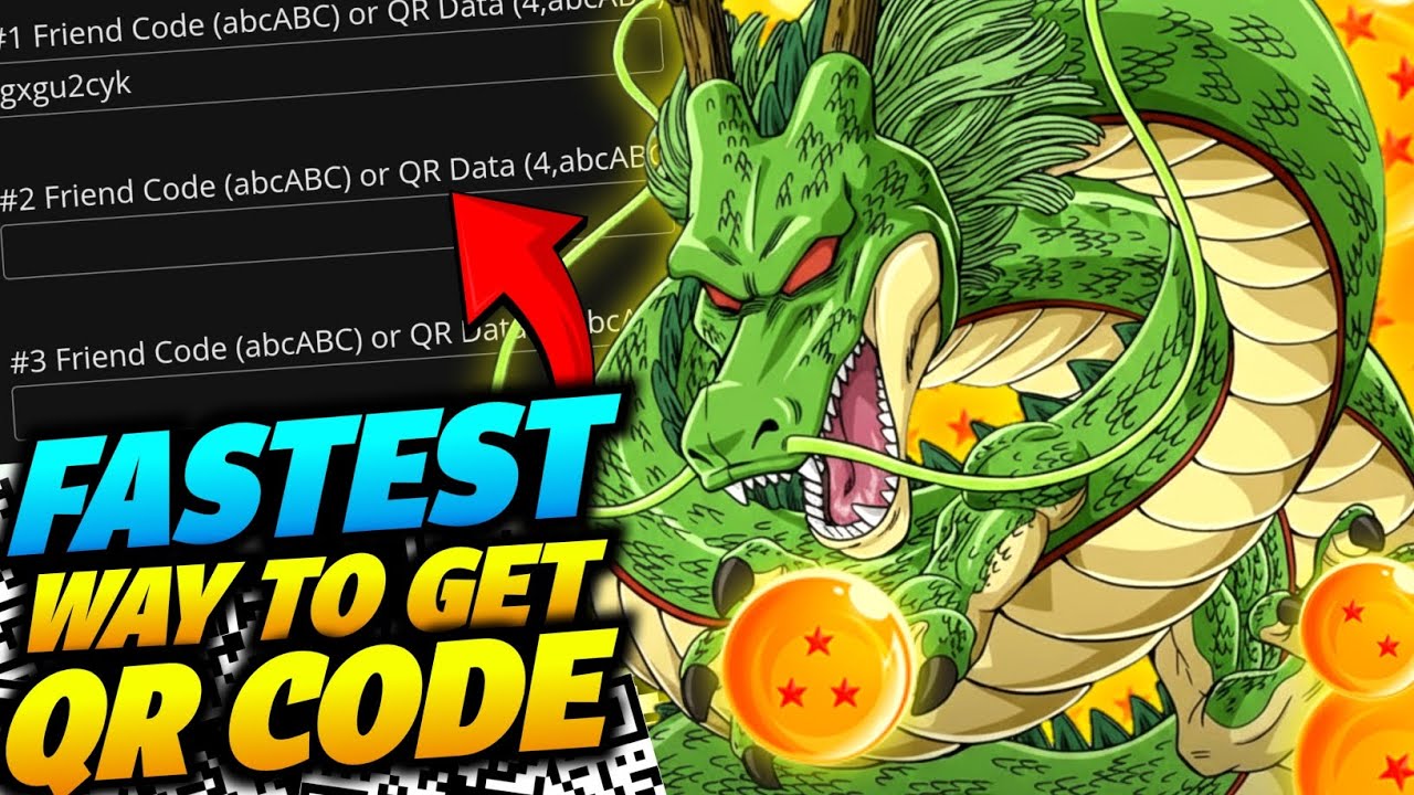 GET ALL SHENRON QR CODE IN 2 MINUTES!! (Dragon Ball legends) 