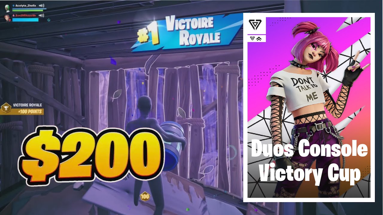 How We Placed 24th In Open & Won 200$ In Duos Console Victory Cup ! (4x In A Row) 🤑🤑