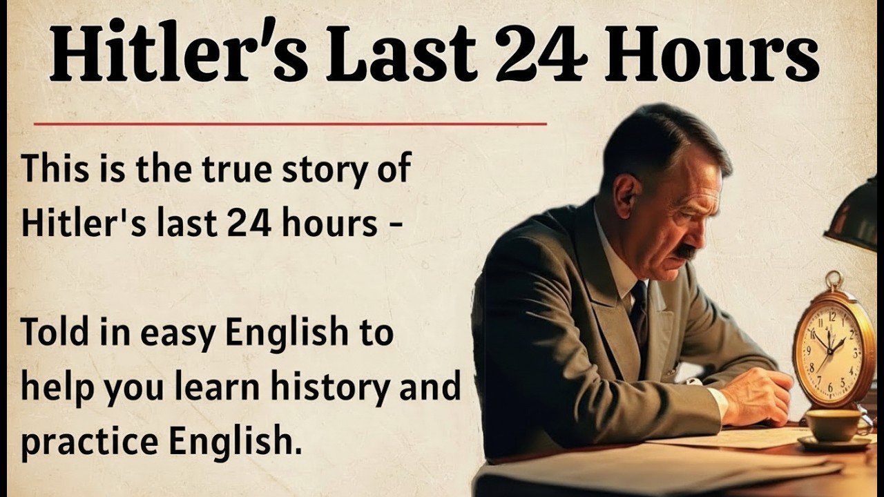 You Won’t Believe the Final 24 Hours of Adolf Hitler 😱🔥 | Learn English Through Story Level 2