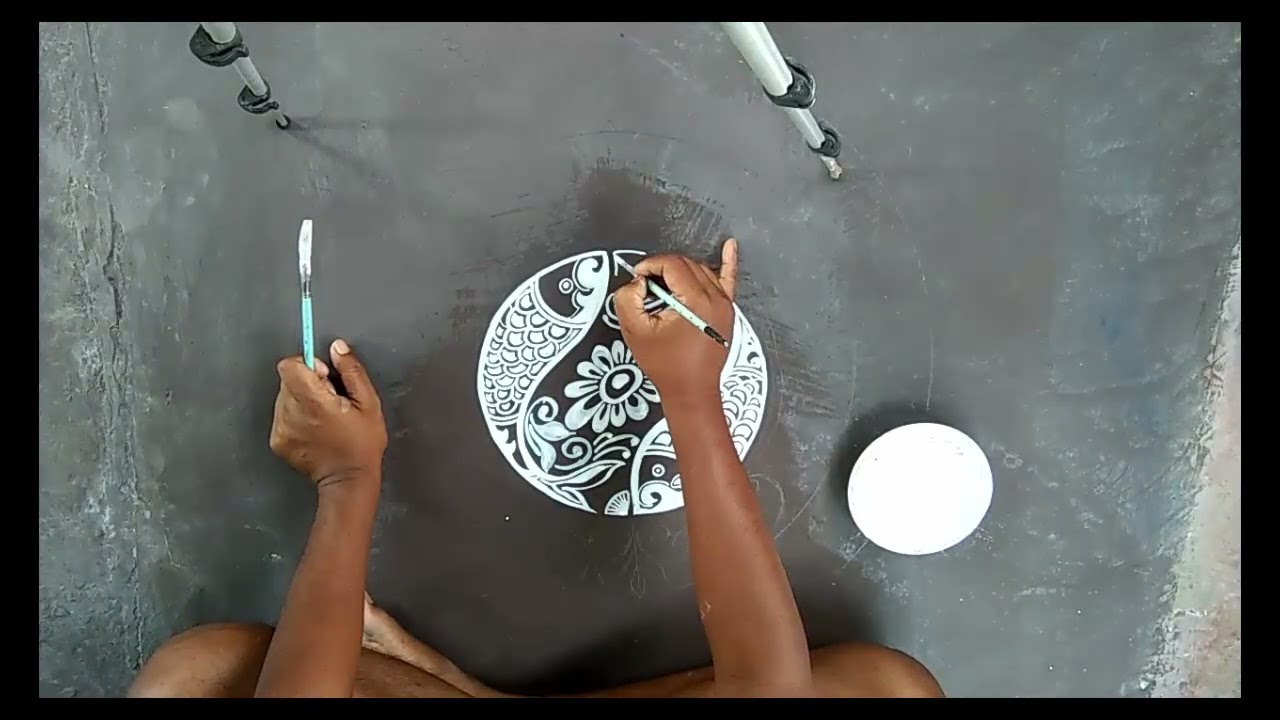 MORNING ALPANA DESIGN, FOR LAXMI PUJA SPECIAL, HOW TO DRAW ALPANA FOR BEGINNERS,