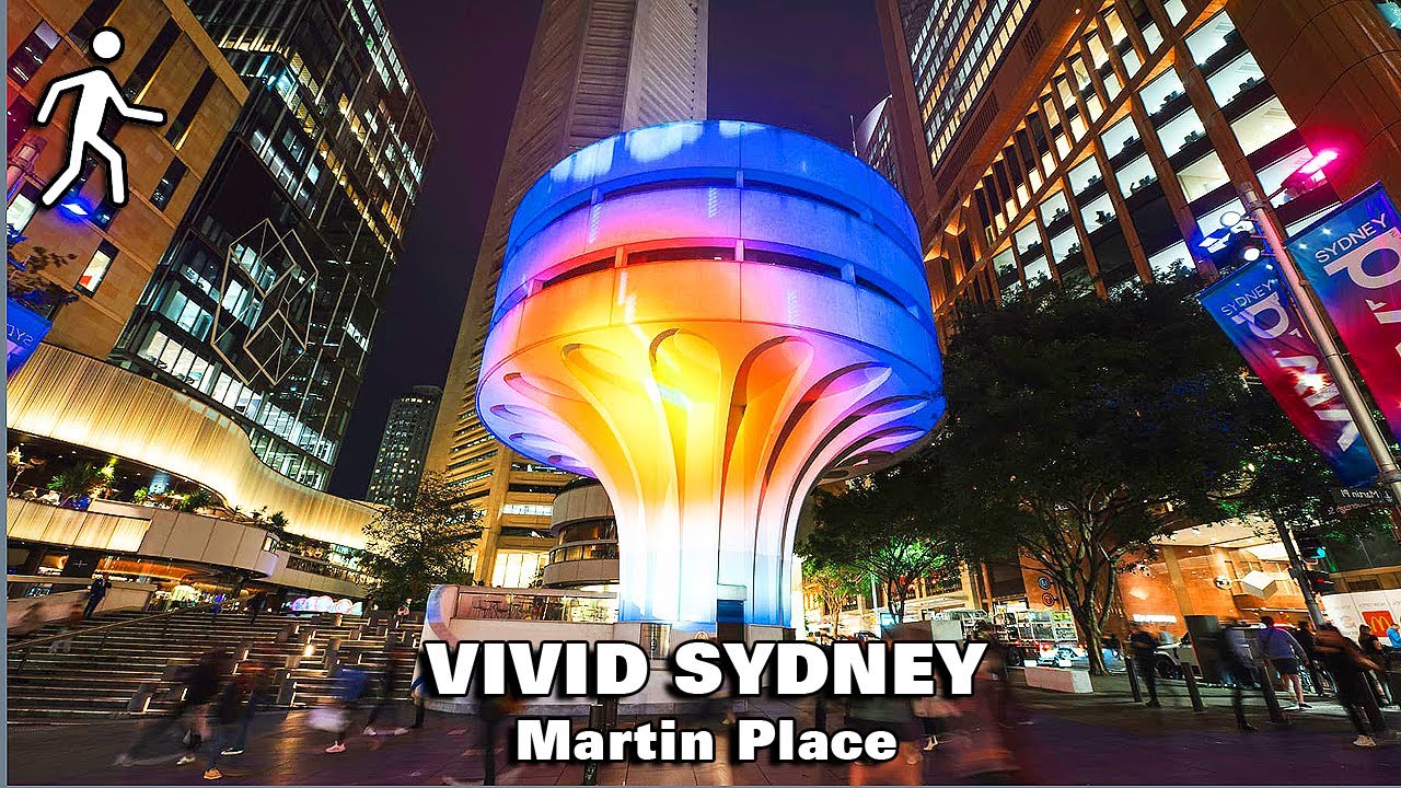 VIVID SYDNEY 2025 (Part 4) | Vibrant Lights at Martin Place | 4K