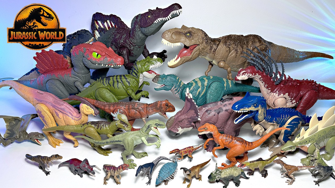 Jurassic World Chaos Theory Dinosaurs Toys & Scan Codes! Epic Attack Spinosaurus, T-Rex and more