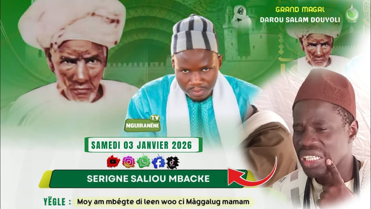 Magal darou Salam douyoli keur s saliou mbacke douyoli le 3 janvier 2026