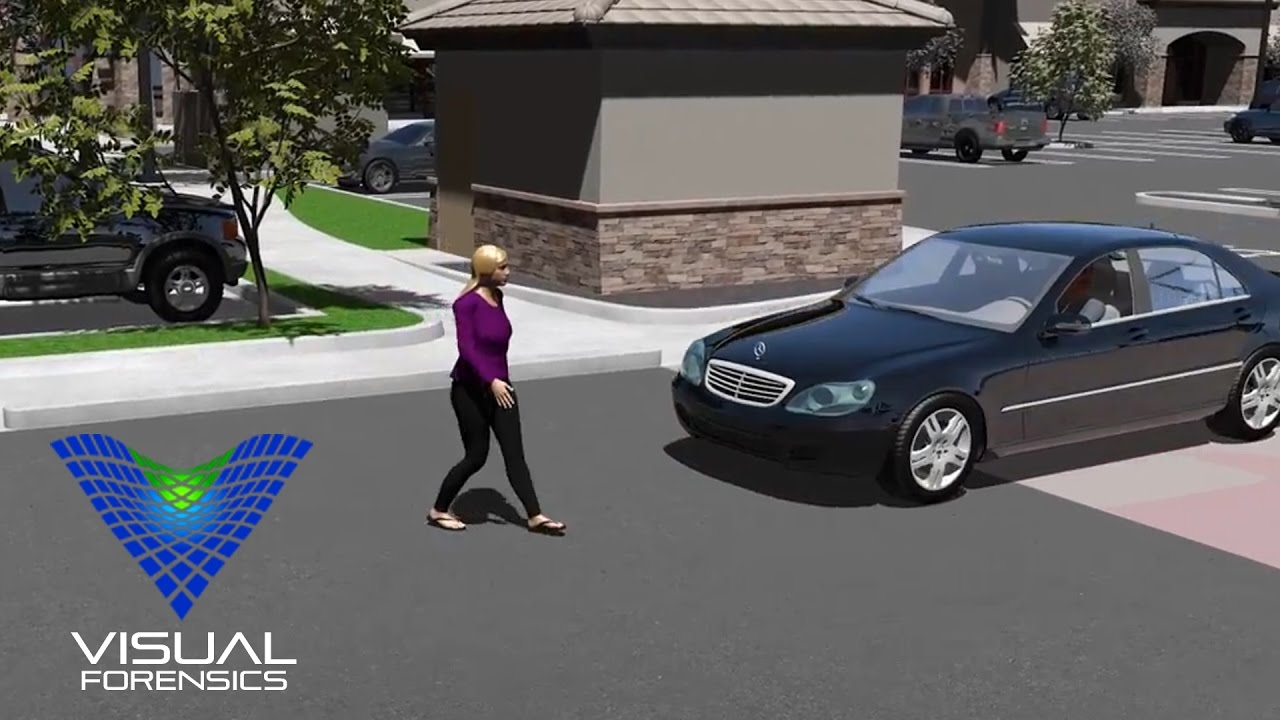 Parking Lot Pedestrian Accident | 3D Animation | Visual Forensics