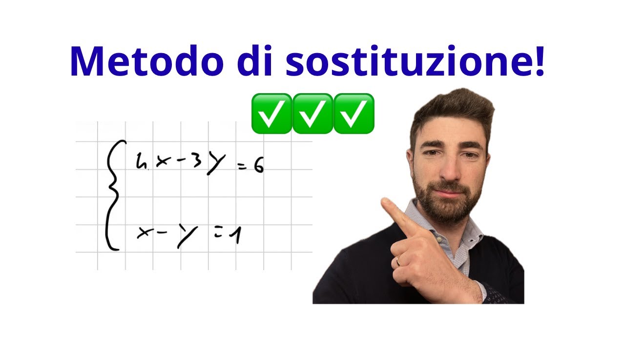 Sistemi i primo grado: Metodo di sostituzione in due minuti!