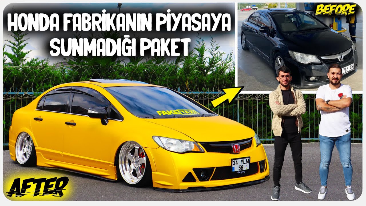 HONDA ÜRETİCİLERİ BİLE YAPILAN PROJEYE HAYRAN KALDI | 40.000 BİN TL'LİK DEĞİŞİM | HONDA CİVİC FD6