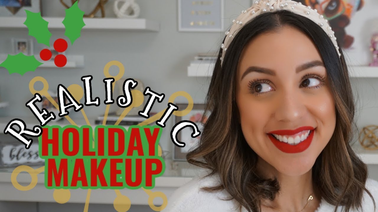 Get Ready with Me | Realistic Holiday Makeup with a side of sass😬.