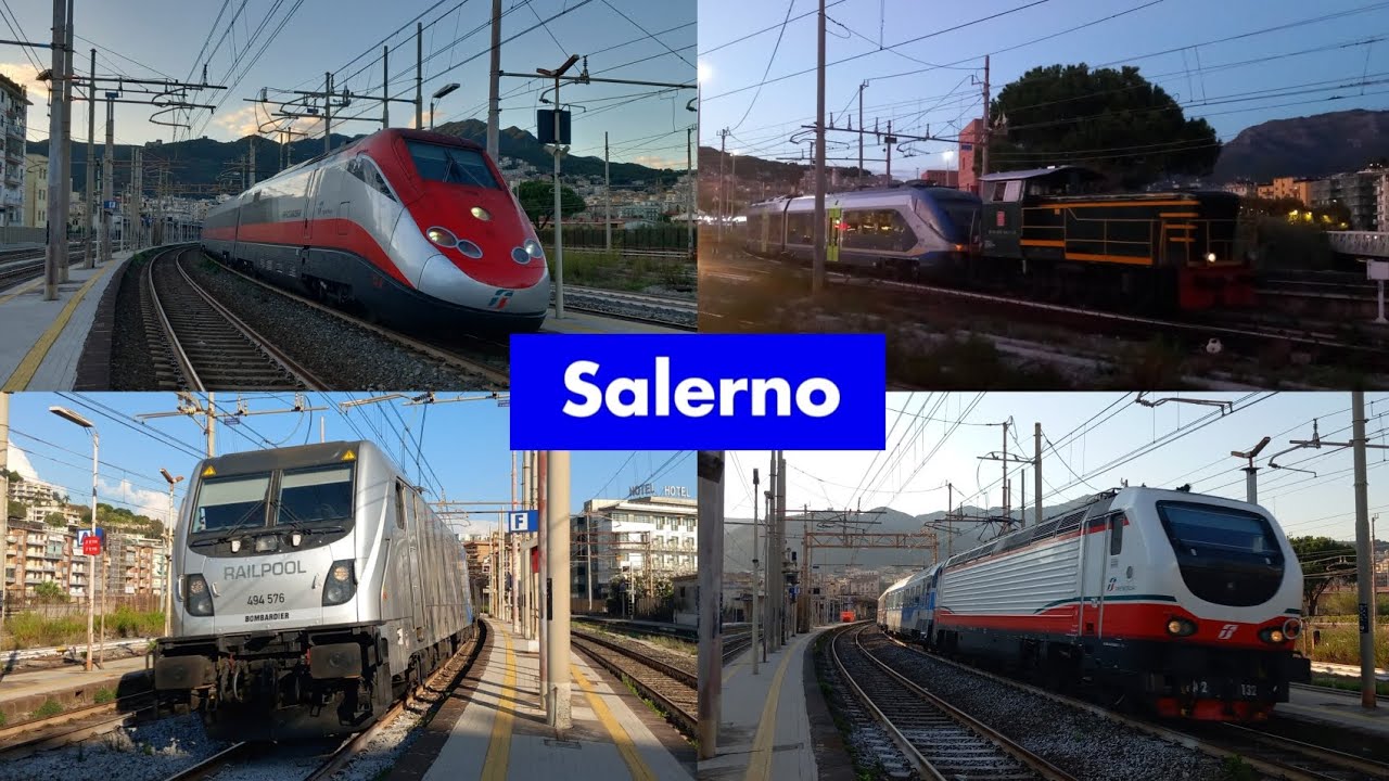 POMERIGGIO DI TRENI ALLA STAZIONE DI SALERNO!!