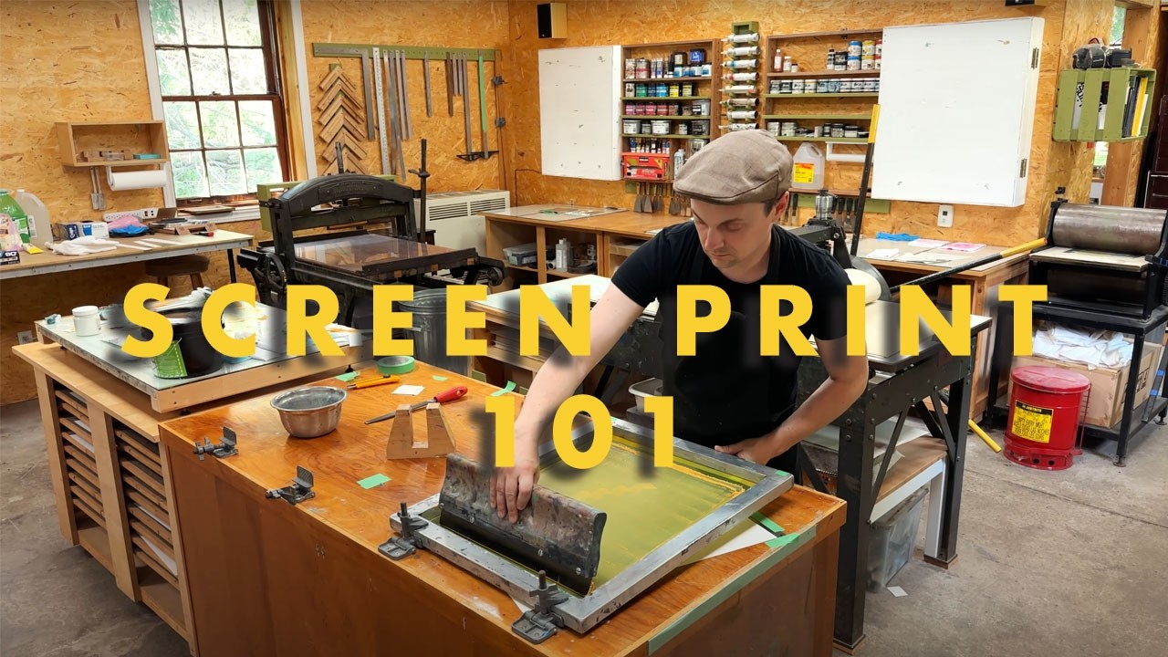 Artist Studio Vlog | Screen Printing with Tips & Tricks