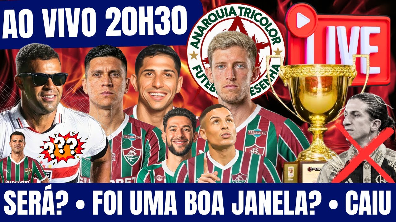 🔴 AO VIVO • VOLANTE CHEGANDO? • FLU FEZ UMA BOA JANELA? QUAL SUA OPINIÃO? • RIVAL DEMITE TREINADOR