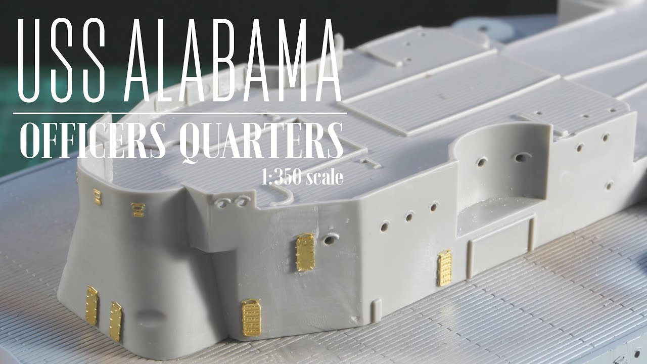 1:350 USS Alabama: Часть 9 — Каюты офицеров