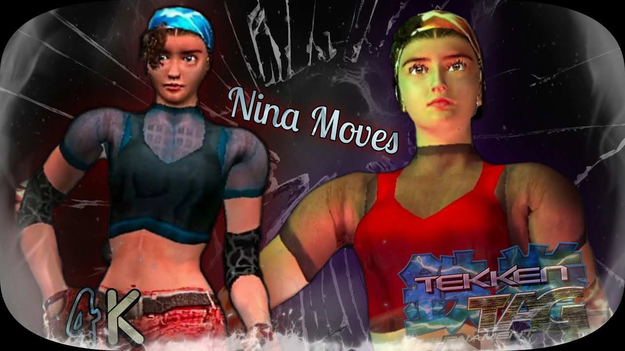 Twin Julia  3P, 4P ( Nina Moves ) Hard Tekken Tag Remastered UHD 4K 60 FPS