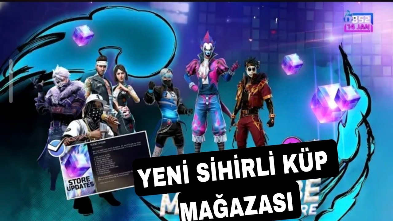 YENİ SİHİRLİ KÜP MAĞAZASI ÜÇLÜ MAĞAZA GÜÇLENDİRMESİ JUJUTSU ÜCRETSİZ KOSTÜMÜ VE FAZLASI #freefire