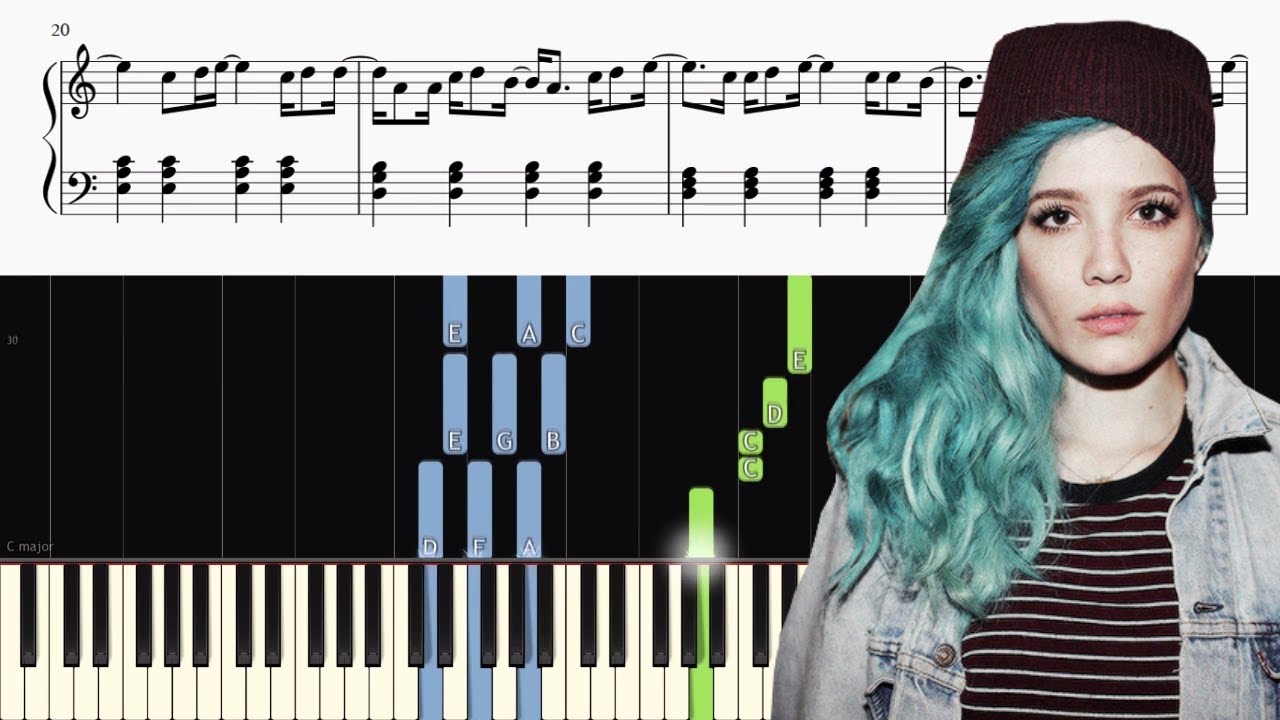 G-Eazy and Halsey - Him & I - Piano Tutorial + SHEETS