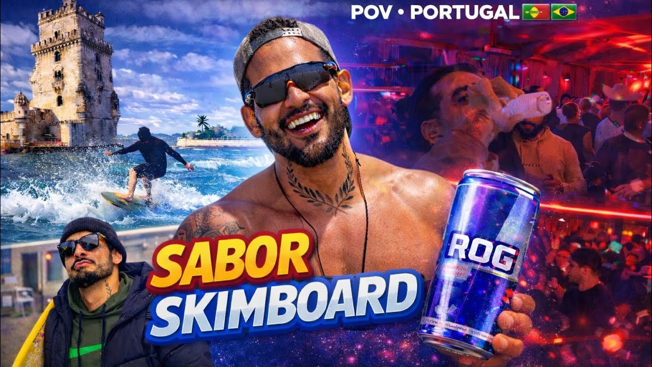 SABOR Skimboard em Portugal — Evoluindo no Mar e na Noite-POV 