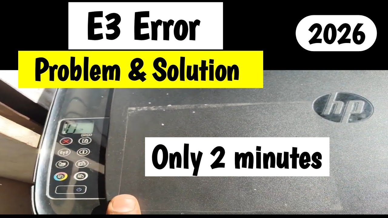 Hp ink tank printer E3 error | hp printer E3 error | e3 error hp printer 