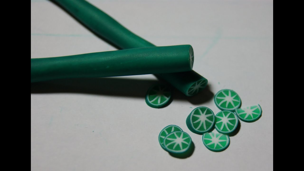 Lime Cane: Polymer Clay