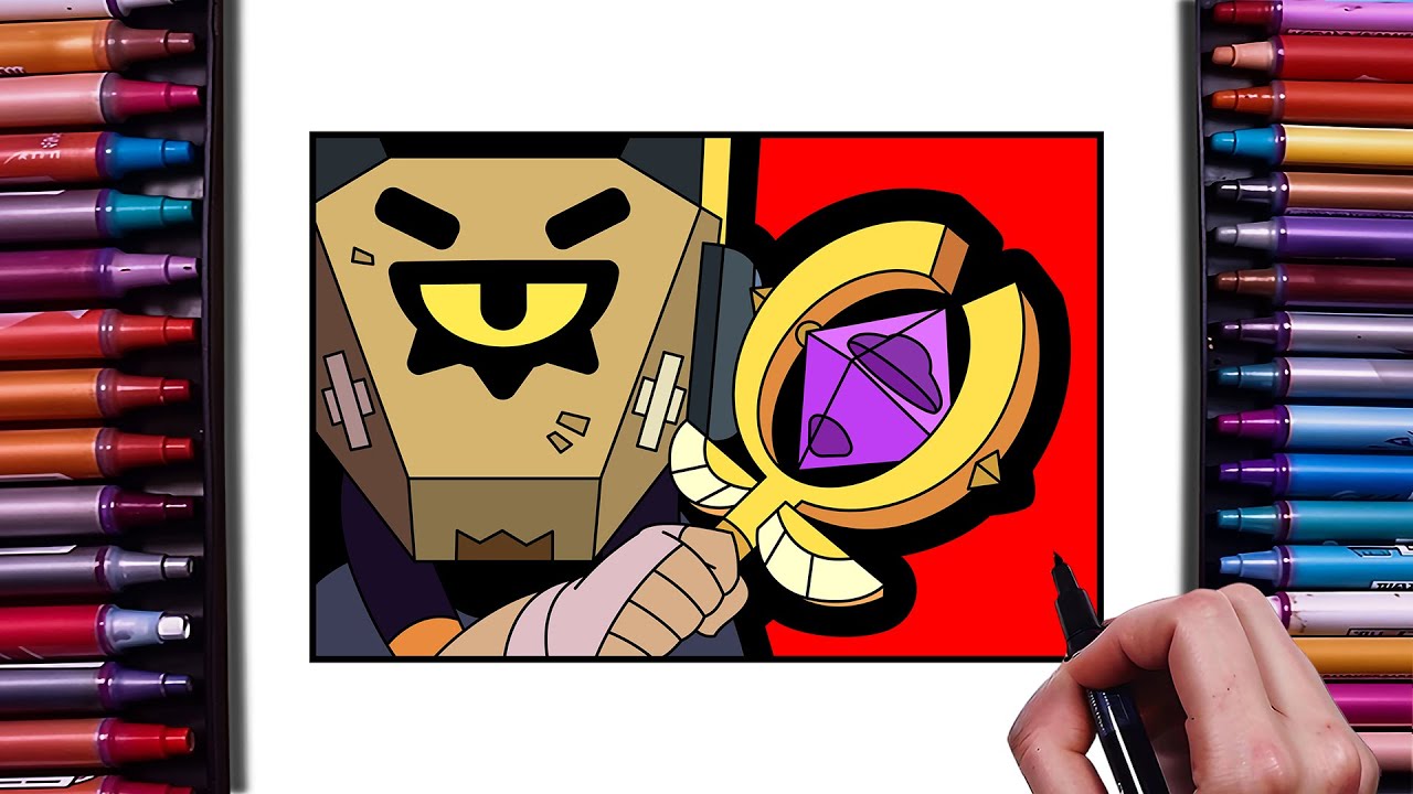 How to Draw Finx Icon From Brawl stars | Finx New Brawler | How to Draw Brawl Stars