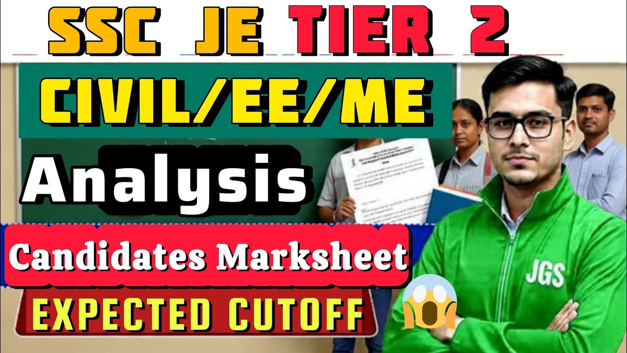 SSC JE CBT-2 🟢 Candidates Marks Data 📌 Expected Cut Off ‼️क्या रहेगी Cut-Off? | 2026