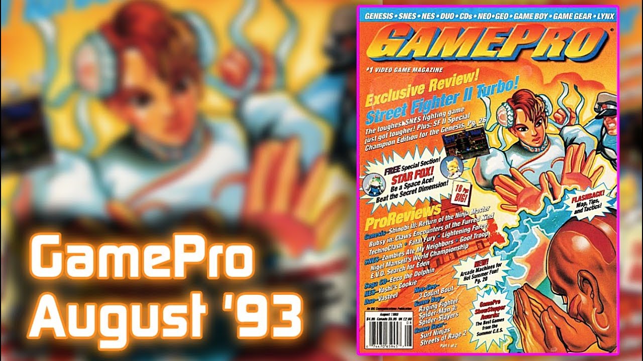 Browsing GamePro Magazine From August 1993 (SO Much 90s Attitude!)
