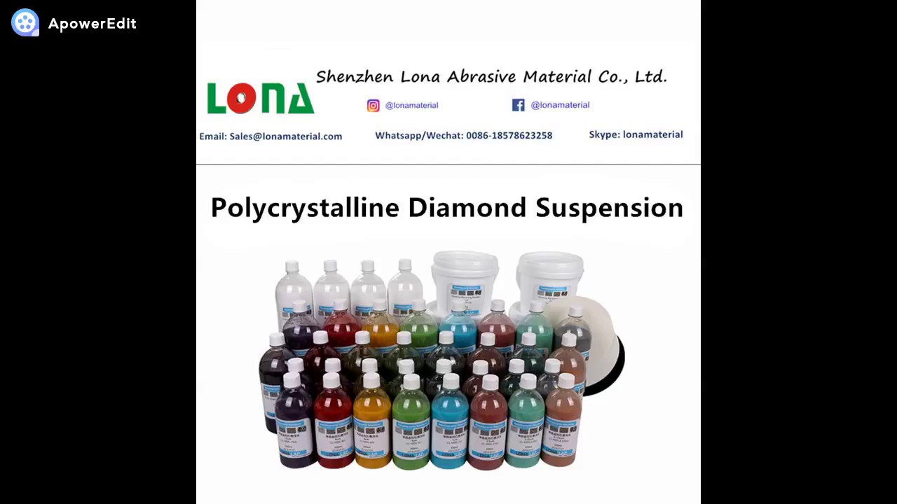 Polycrystalline Diamond Suspension Manufacturer and Supplier.