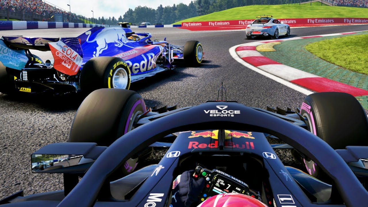 RED BULL HONDA HOME RACE! MEGA SCRAP FOR THE LEADERS! - F1 2018 Career Mode Part 114