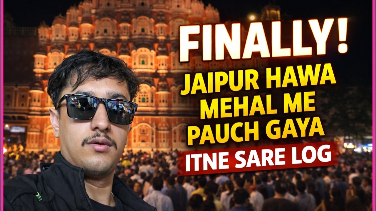 Jaipur Hawa Mehal Finally But Itne Sare Log 😱