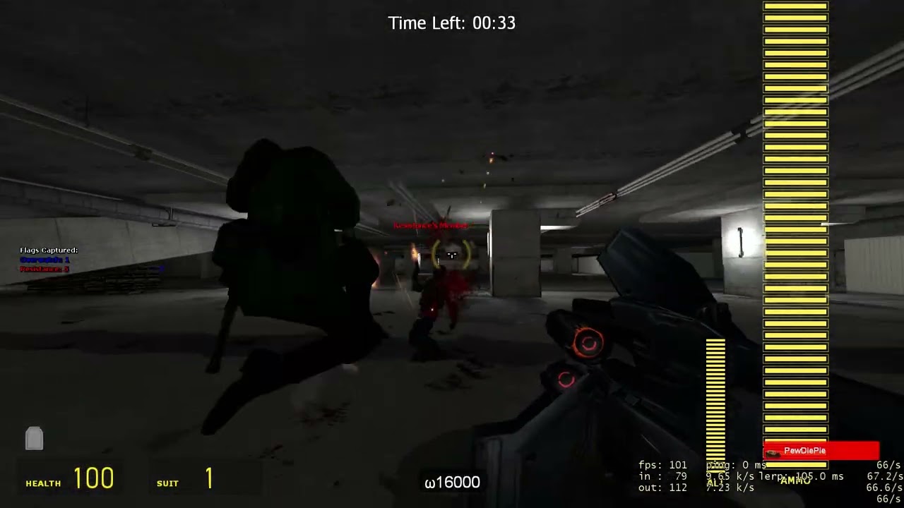 Garry’s Mod «CTF» with [AI players] on the map {gm_mallparking}, (featuring @walkdude1).