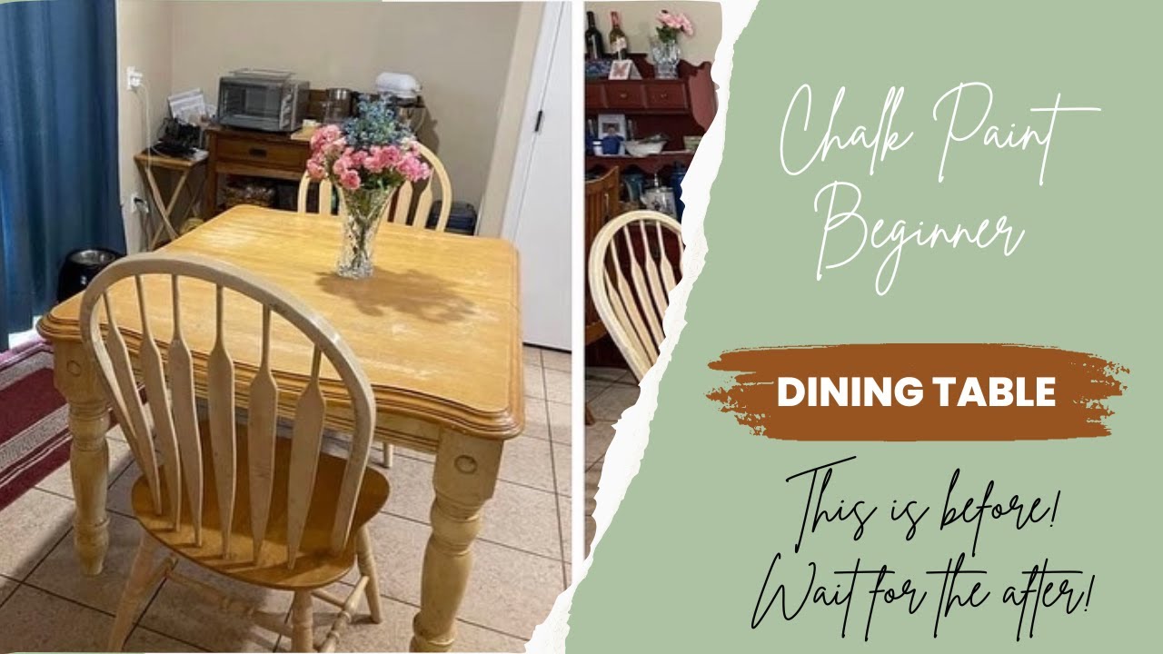DIY Dining Table  |  Chalk Paint Beginner  |  Thanksgiving